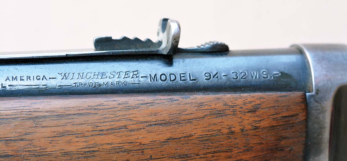 “WINCHESTER 94 32 W.S.” barrel marking.